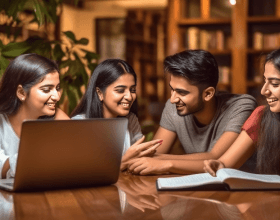 Indian College Students Reading